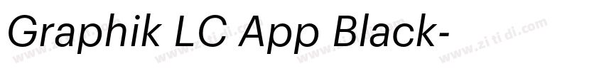 Graphik LC App Black字体转换 Graphik LC App Black字体转换